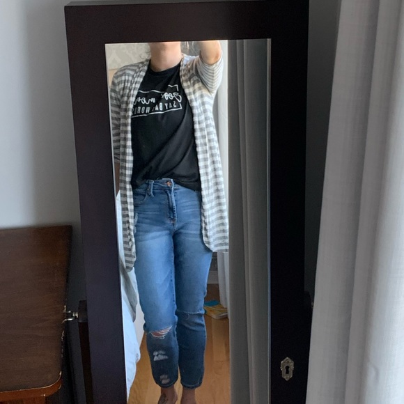 Striped, open cardigan (long) - Picture 5 of 5